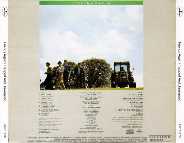 Image of Back Cover of 4534071E: CD - FRIENDS AGAIN, Trapped And Unwrapped (Mercury; UICY-3097, Japan 2001, Jewel Case)   VG+/VG+