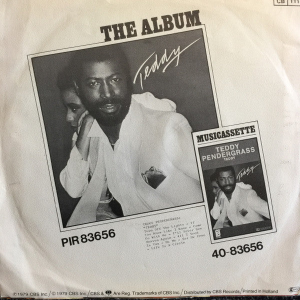 Image of Back Cover of 4554088S: 7" - TEDDY PENDERGRASS, Do Me / I'll Never See Heaven Again (Philadelphia International Records; PIR 7927, Netherlands 1979, Picture Sleeve) WOL  VG/VG+