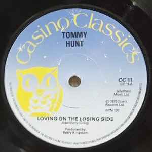 Image of Front Cover of 4524121E: 7" - TOMMY HUNT / JASON KNIGHT / SAMANTHA JONES, Loving On The Losing Side / Love Is Getting Stronger / Stop (Casino Classics; CC 11, UK 1979 Reissue) Marks on disc.  /G+