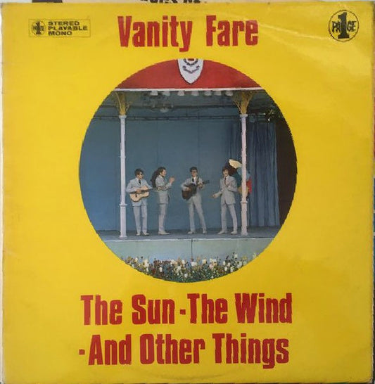 Image of Front Cover of 4544078S: LP - VANITY FARE, The Sun. The Wind. And Other Things (Page One; POLS 010, UK 1969) Strong VG+  VG+/VG+