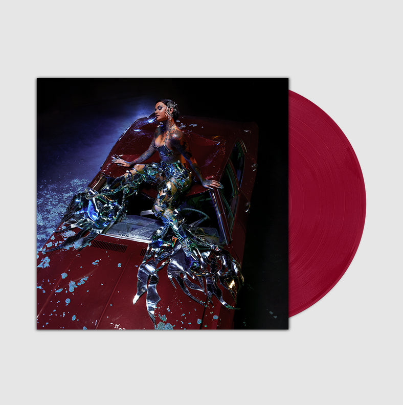 Image of Back Cover of 4434048E: LP - KEHLANI, Crash (Tsunami Mob; 075678608803, Europe 2024, Red 'Apple' Vinyl)   NEW/NEW