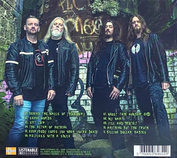 Image of Back Cover of 4514116C: CD - XENTRIX, Seven Words (Listenable Records; POSH654, France 2022, Slipcase) SEALED  EX/M