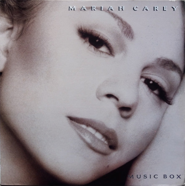 Image of Front Cover of 4544146S: LP - MARIAH CAREY, Music Box (Columbia; 474270, Jamaica 1993) Made in Jamaica sticker on rear of sleeve. Small writing on both sides of label. Light ringwear and corner creasing.   VG/VG+