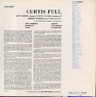 Image of Back Cover of 4544160S: LP - CURTIS FULLER, Volume 3 (Blue Note; GXK 8039 (M), Japan 1978, Insert, No OBI.) NO OBI. Light wear and corner creasing on sleeve. Minor spine damage.   VG/VG+