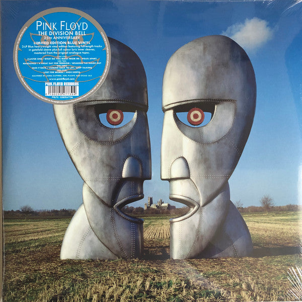 Image of Front Cover of 4524232E: 2xLP - PINK FLOYD, The Division Bell (Parlophone; 0190295477394, Europe 2019 Reissue, Gatefold, Limited Edition, Blue Vinyl, Remastered) Still In Stickered Shrinkwrap, Surface Mark On Side D Which Does Not sound  EX/VG+