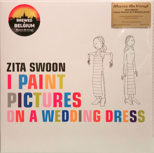 Image of Front Cover of 4524229E: 2xLP - ZITA SWOON, I Paint Pictures On A Wedding Dress (Music On Vinyl ; MOVLP1779, Europe 2017 Reissue, Gatefold, 2 Inners, White Vinyl, Numbered Limited Edition)   VG+/EX