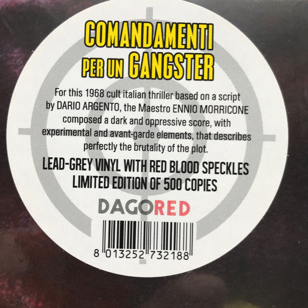 ENNIO MORRICONE, Comandamenti Per Un Gangster (Dagored; , Italy 2015 R –  Flashback Records