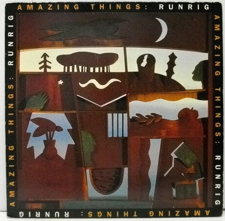 Image of Front Cover of 4524207E: LP - RUNRIG, Amazing Things (Chrysalis ; 3 22000 1, UK 1993, Inner) Edge Wear  VG/G+