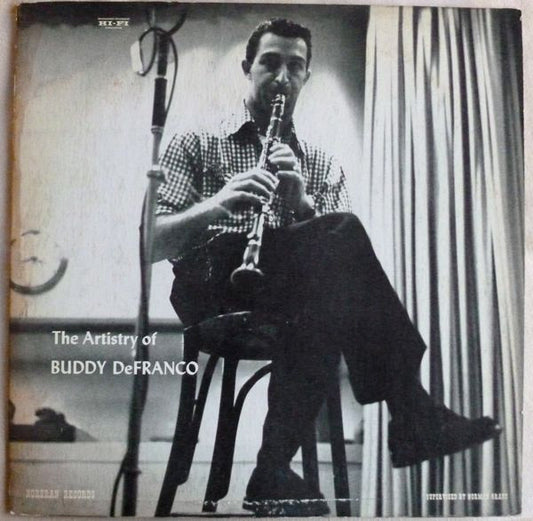 Image of Front Cover of 4524261E: LP - BUDDY DEFRANCO, The Artistry Of Buddy DeFranco (Norgran Records; MGN-1012, US 1954)   VG/VG