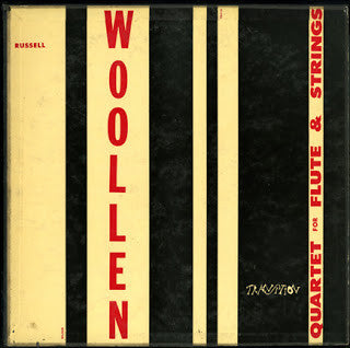 Image of Front Cover of 4544283S: LP - RUSSELL WOOLLEN, Quartet For Flutes & Strings (Transition; TRLP-15, US 1957, 2 Booklets) Sleeve is clean but bottom seam has torn. Record plays with light surface noise throughout.   G/VG