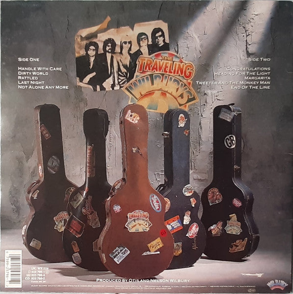 Image of Back Cover of 4544254S: LP - TRAVELING WILBURYS, Volume One (Wilbury Records; 925 796-1, UK 1988, Inner, Damont pressing)   VG+/VG+