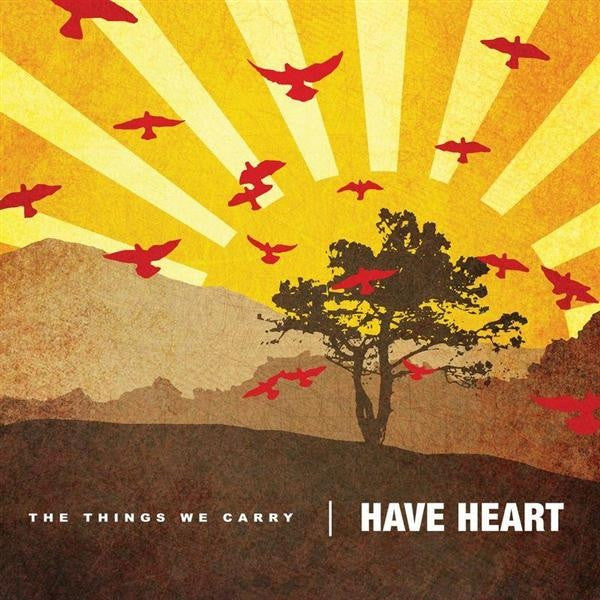 Image of Front Cover of 4544260S: LP - HAVE HEART, The Things We Carry (Bridge Nine Records; B9R075, US 2015 Reissue, Insert, Brown Vinyl, Ltd to 1000)   VG+/VG+