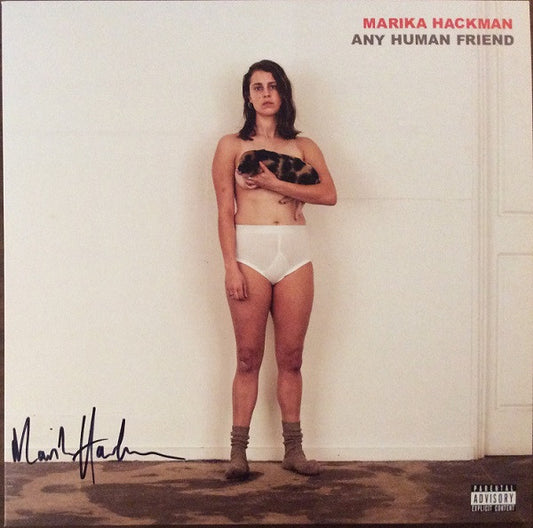 Image of Front Cover of LP - EX/EX - MARIKA HACKMAN, Any Human Friend (AMF Records; AMFLP0013, Europe 2019, Insert, Pink Marbled Vinyl), ,  - 1246232S