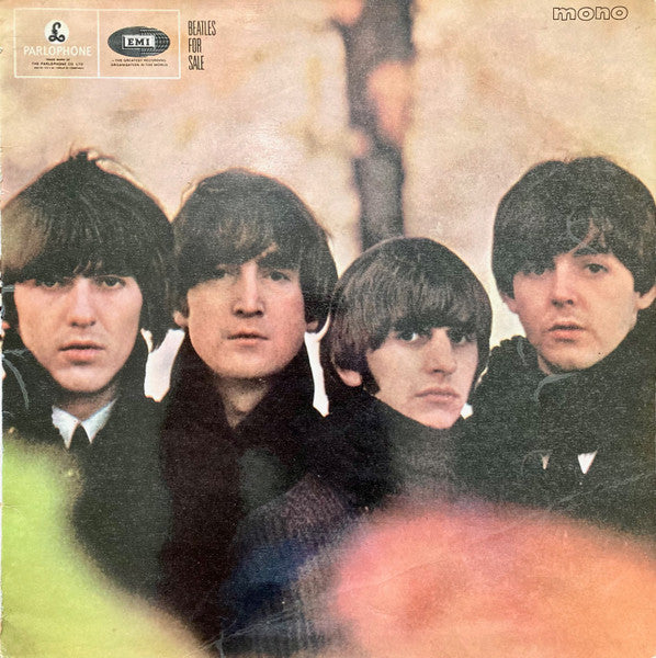 Image of Front Cover of LP - VG/G+ - THE BEATLES, Beatles For Sale (Parlophone Black/Yellow; PMC 1240, UK 1964, Laminated Gatefold Sleeve, No full stop after NCB in credits for B5, KT Tax Code, 'Unipak'-style sleeve with flipbacks inside), Quite a few very fine hairlines, Nothing feelable, Good gloss to disc, Clean sleeve, closer to VG+, Just a light fading to laminate and a spine pinch,  - 2816340C