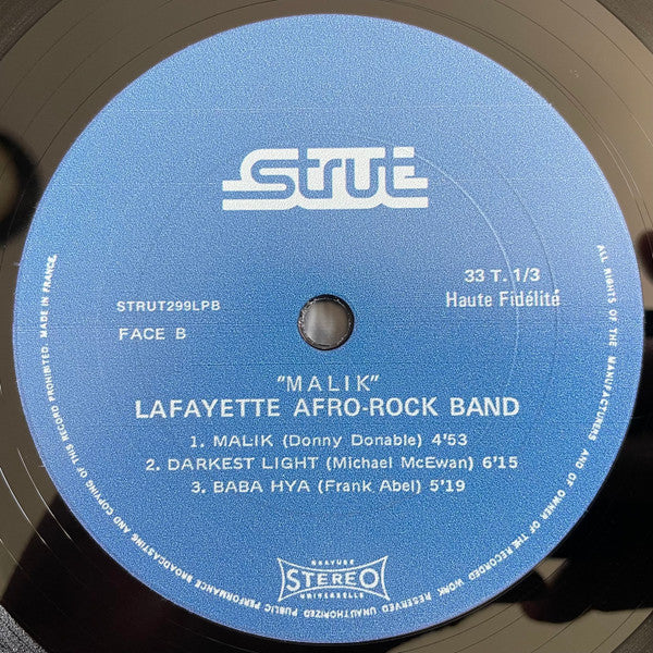 Image of Label Cover of LP - NEW/NEW - LAFAYETTE AFRO-ROCK BAND, Malik (Strut; STRUT299LPB, Germany 2024, Outer Plastic Sleeve With Hype Sticker), ,  - 1656184S