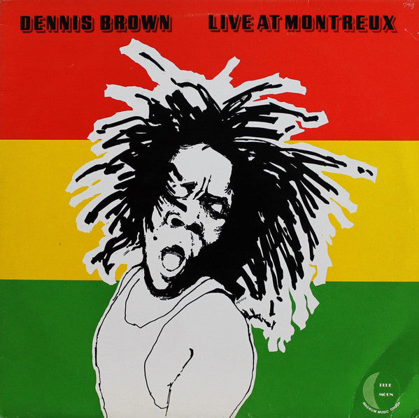 Image of Front Cover of 4514433C: LP - DENNIS BROWN, Live At Montreux (Blue Moon; BMLP 1016, UK 1984)   VG/VG+