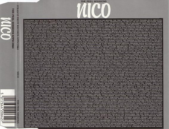 Image of Front Cover of 4534229E: CD - NICO, The Peel Sessions (Strange Fruit; SFPSCD064, UK 1988, Single CD Case)   VG+/VG+