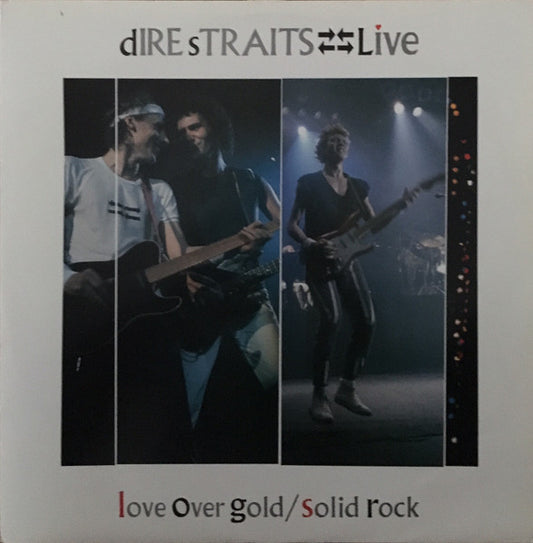 Image of Front Cover of 4514422C: 12" - DIRE STRAITS, Love Over Gold (Live) / Solid Rock (Live) (Vertigo; DSTR 612, UK 1984, Picture Sleeve) Light hairlines, sleeve is a bit grubby.  VG/VG+