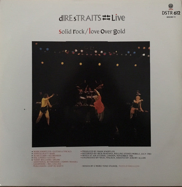 Image of Back Cover of 12" - VG+/VG+ - DIRE STRAITS, Love Over Gold (Live) / Solid Rock (Live) (Vertigo; DSTR 612, UK 1984, Picture Sleeve), ,  - 4226206E