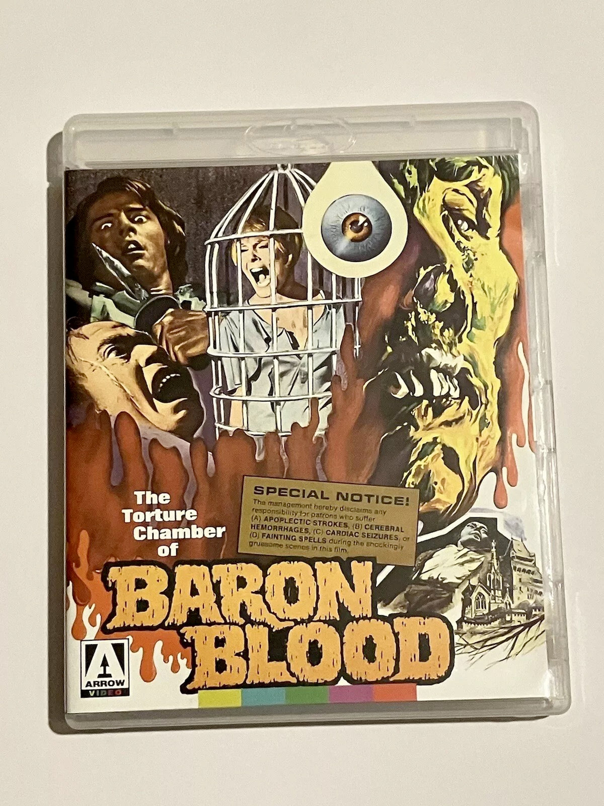 Image of Front Cover of 4514468C: 3xBlu-ray - MARIO BAVA, Baron Blood (Arrow Video; FCD777, Italy 2013 Reissue, Booklet & Insert)   VG+/VG+