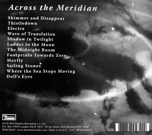 Image of Back Cover of 4534241E: CD - PRAM, Across The Meridian (Domino; WIGCD434, UK 2018)   VG+/VG+