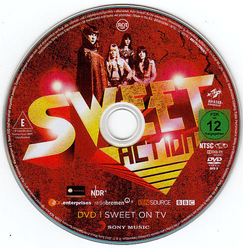 Image of Label Cover of 4534246E: 3xDVD - SWEET, Action (The Ultimate Story) (Sony Music; 88875129669, Germany 2015, Box Set)   VG+/EX