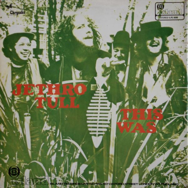 Image of Back Cover of LP - VG/VG - JETHRO TULL, This Was (Island Pink Bullseye Logo; ILPS9085, UK 1968, Laminated Gatefold Sleeve, Wide Spine, Stereo, First Press, No Made In England On Label), Hairlines & scufs, edge wear,  - 1946290S