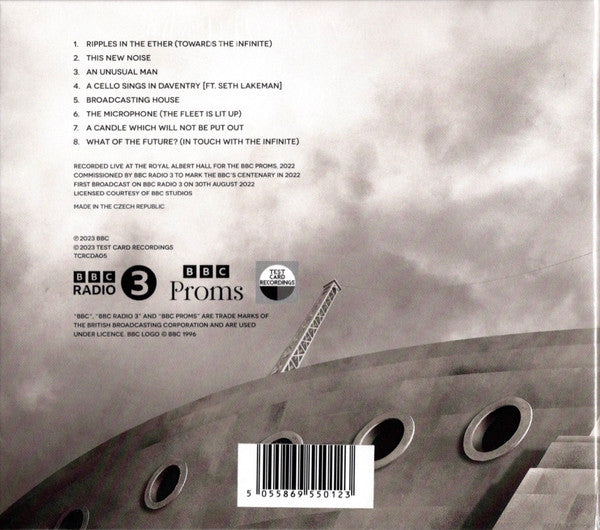 Image of Back Cover of 4534271E: CD - PUBLIC SERVICE BROADCASTING / BBC SYMPHONY ORCHESTRA / JULES BUCKLEY, This New Noise (Test Card Recordings; TCRCDA05, UK 2023, Gatefold Card Sleeve, Booklet)   VG+/VG+