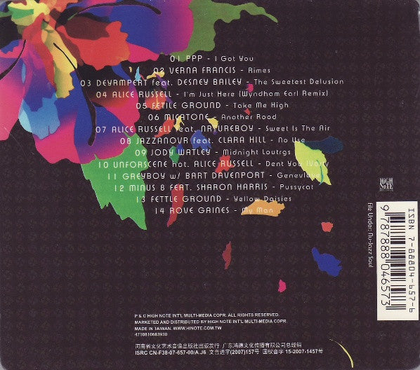 Image of Back Cover of 4534273E: 2xCD - VARIOUS, Colour Seoul (High Note Records; 660157, China , Super Jewel case, Booklet)   VG+/VG+