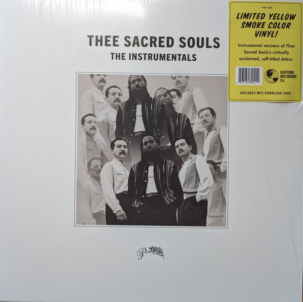 Image of Front Cover of 4544332S: LP - THEE SACRED SOULS, The Instrumentals (Penrose; PRS-004, US 2024, 'Yellow Smoke' Vinyl + Download ) Opened Instore, Still In Stickered Shrinkwrap  VG+/EX