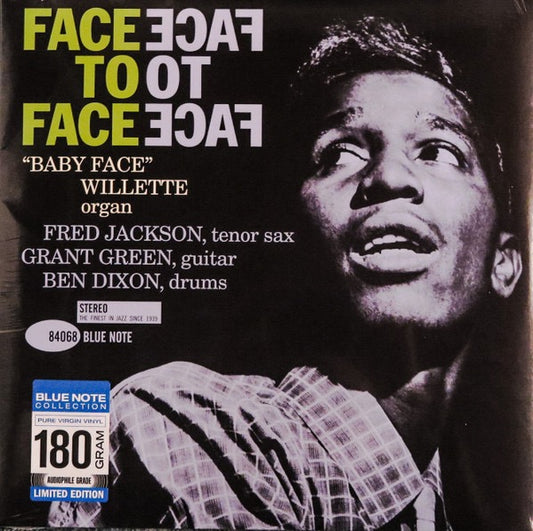 Image of Front Cover of 4514525C: LP - 'BABY FACE' WILLETTE, Face To Face (Blue Note; ST-84068, Europe 2016 Reissue, 180 Gram Vinyl) Still In Stickered Shrinkwrap  VG+/EX