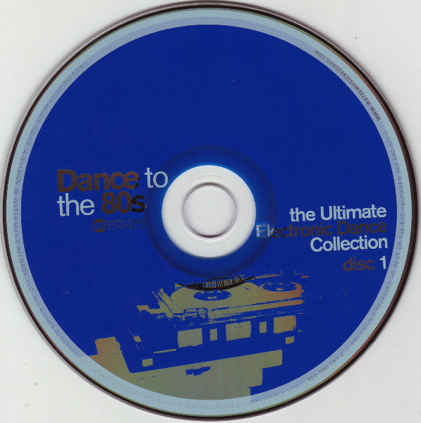 Image of Label Cover of 4634003E: 2xCD - VARIOUS, Dance To The 80s: The Ultimate Electronic Dance Collection (Water Music Dance ; 302 060 741-2, US 2007, Jewel Case, Inner) small crack to cd case  VG/EX