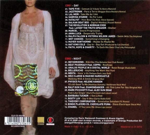 Image of Back Cover of 4634006E: 2xCD - VARIOUS, New York Fashion District 2 (Cool D:vision ; CLD CD 065/09, Italy 2009, Box Set)   EX/EX