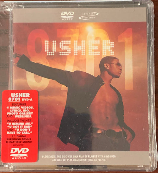 Image of Front Cover of 4634053E: DVD - USHER, 8701 (Arista; 82876-55798-9, US 2003, Super Jewel case)   EX/EX