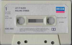 Image of Label Cover of 4634058E: Cassette - ROLLING STONES, Let It Bleed (Decca ; KSKC 5025, UK & Europe , Inner)   VG+/VG+