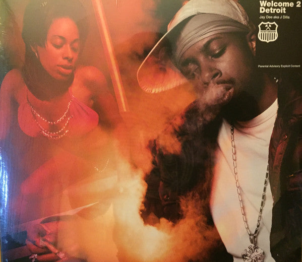 Image of Front Cover of 4524466E: LP - JAY DEE AKA J DILLA, Welcome 2 Detroit (BBE; BBEBGLP001, US 2018 Reissue, Clear/Black Swirl, Limited Edition of 500) Strong VG+, still in opened shrinkwrap  VG+/VG+