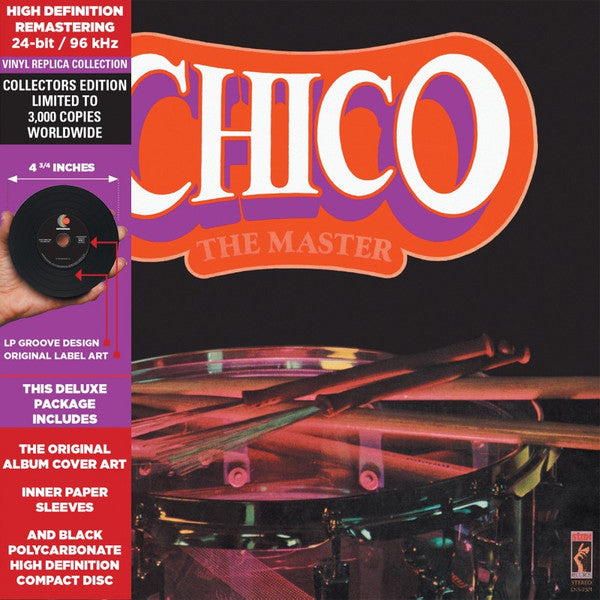 Image of Front Cover of 4634069E: CD - CHICO , The Master (Culture Factory; CFU01119, US 2016, Card Sleeve, Inner) With Obi  VG+/VG+