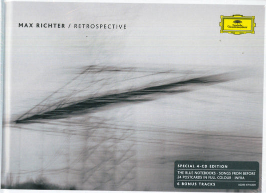 Image of Front Cover of 4634086E: 4xCD - MAX RICHTER, Retrospective (Deutsche Grammophon; 479 6309 G M4, Europe 2014, Book Sleeve)   VG+/G+