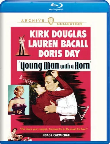 Image of Front Cover of 4634087E: Blu-ray - KIRK DOUGLAS, Young Man with a Horn (Warner Brothers Archiv Collection; , EuropeUS , Region 1 US)   EX/EX