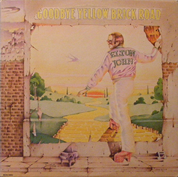 Image of Front Cover of 4644134S: 2xLP - ELTON JOHN, Goodbye Yellow Brick Road (MCA Records; MCA2-10003, Canada 1977 Reissue, Trifold Gatefold) All round strong VG  VG/VG