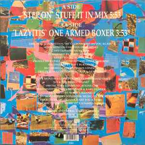 Image of Back Cover of 4614149C: LP - HAPPY MONDAYS, Step On / Lazyitis (Rough Trade; RTD 072T, Germany 1990, Picture Sleeve)   VG/VG+