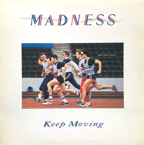 Image of Front Cover of 4614152C: LP - MADNESS, Keep Moving (Stiff Records; SEEZ 53, UK 1984) Light marks from inner.  VG+/G+