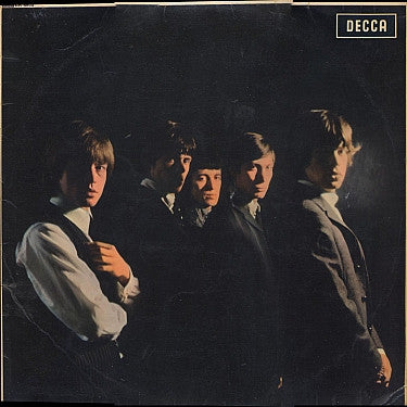 Image of Front Cover of LP - VG/G+ - THE ROLLING STONES, The Rolling Stones (Decca Red Label; LK 4605, UK 1964, Laminated Front Non Flipback Sleeve, Mono, B2V, Cromwell Music Credit Side One (c) 'I Need You Baby' On Both label And Sleeve), Felt Tip Marks On Back Sleeve, Writting '19 Well Road' and Sticker On Side A, Cello-Taped Name.,  - 2746140S