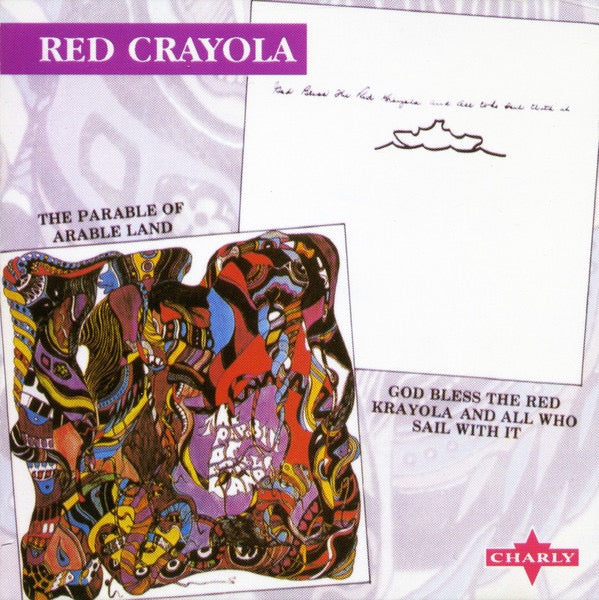 Image of Front Cover of 4634101E: CD - RED CRAYOLA, The Parable Of Arable Land / God Bless The Red Krayola And All Who Sail With It (Charly Records; CDCRH 112, Germany 1998 Reissue, Jewel Case)   VG+/VG+