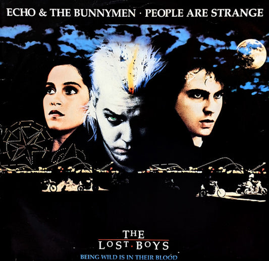 Image of Front Cover of 4614177C: 12" - ECHO & THE BUNNYMEN, People Are Strange (WEA; YZ175T, UK 1988, Picture Sleeve, Damont Pressing) Light edge and ring wear, light fine hairlines.  VG+/VG+