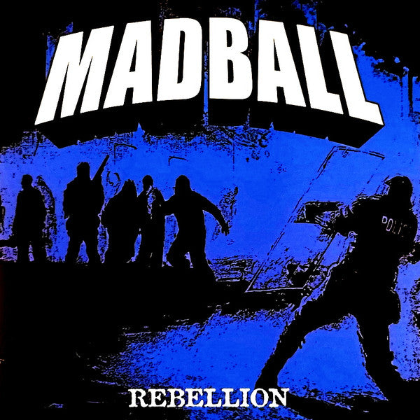 Image of Front Cover of 4624049E: 7" EP - MADBALL, Rebellion (BNB Label ; BNB001, US 2012 Reissue, Picture Sleeve, Insert, White Vinyl)   EX/EX