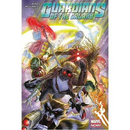 Image of Front Cover of 4644188S: Book - BENDIS, MCGUINESS, SCHITI, Guardians Of The Galaxy 3 Hardback (,  , Marvel Comics)   EX/EX