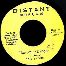 Image of Front Cover of 4624152E: 7" - JAH STONE, Danger To Danger (Distant Drum; , Jamaica 1970s)   /VG