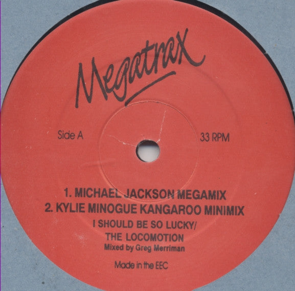 Image of Back Cover of 4624118E: LP - VARIOUS, MJ Megamix / Kangaroo Minimix / You're My Pilot You're My Error / Lay All Your Love On Me (Disconet Remix) (Megatrax; BEAT 7, UK 1980s, Picture Sleeve)   VG/VG