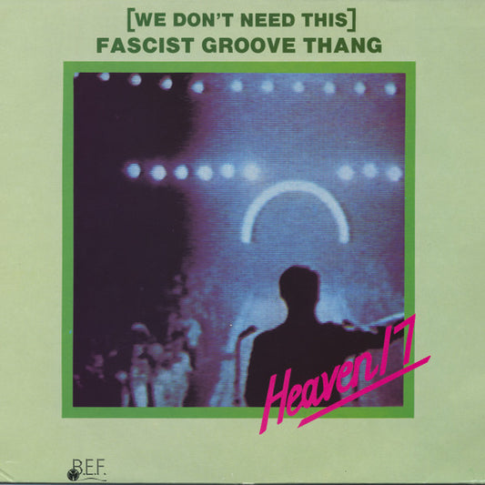 Image of Front Cover of 4614202C: 12" - HEAVEN 17, (We Don't Need This) Fascist Groove Thang (Virgin; VS 400-12, UK 1981, Picture Sleeve, "Porky" Side A, "BilBo" Side B Runouts)   VG/VG+